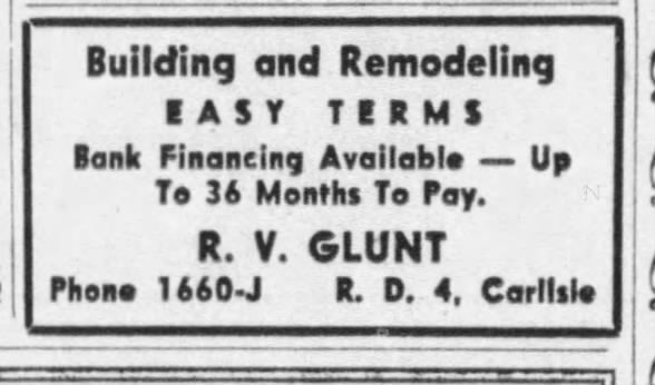 Ad for carpenter